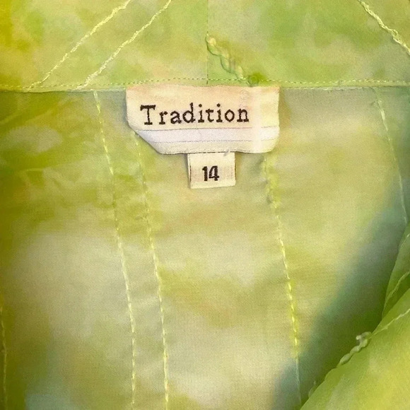 Vintage Blouse 👚  Light green - Picture 3 of 9